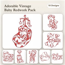 Redwork Babies