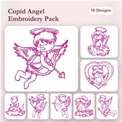 Redwork Cupid