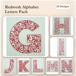 Redwork Letters