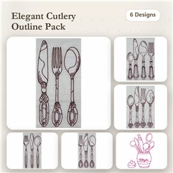 Redwork Utensils Pack
