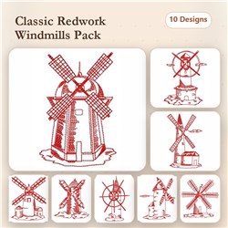 Redwork Windmills