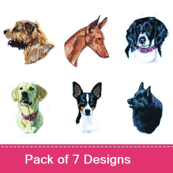 Dog Breed Embroidery Bundle – Various Breeds (7 Designs) Embroidery ...