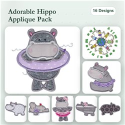Hippos Applique