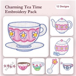 Time For Tea Applique