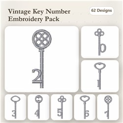 Antique Key Font