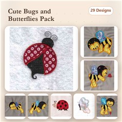 Applique Spring Bugs