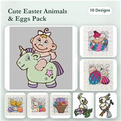 Cute Easter Swirl Blocks