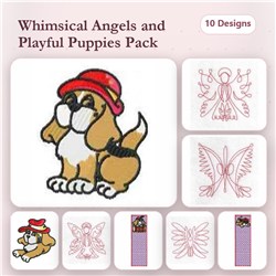 Redwork Angel Blocks
