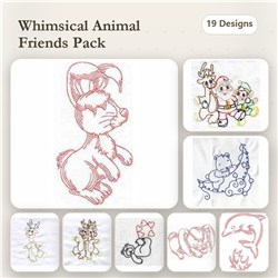 Redwork Animals