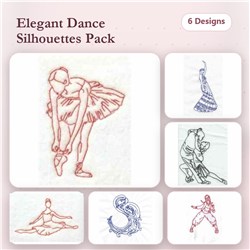 Redwork Dancing Designs