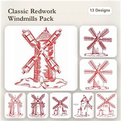 Redwork Windmills