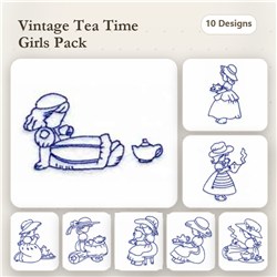 Sun Bonnets Tea Time