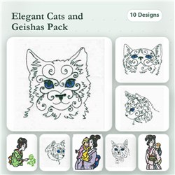 Swirly Cat Faces