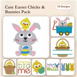 Easter Bunnies And Chicks