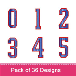 Ballpark Pin Stripes font