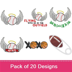 Football Diaper Pin Embroidery Design