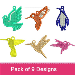 Free Standing Lace Birds