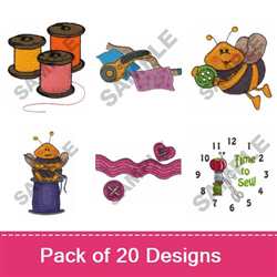 Hes A Keeper Embroidery design pack by Great Notions, Embroidery Packs on