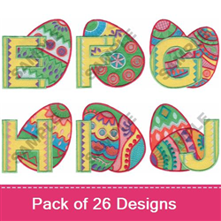 EASTER EGG ALPHABET SET