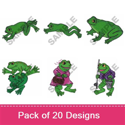 FANCIFUL FROGS 1