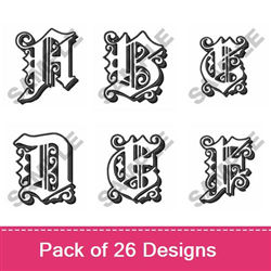 Open Gothic Alphabet