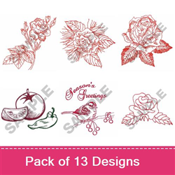 Redwork Decor