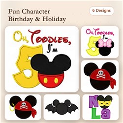 Birthday Pirate & Holiday Mouse