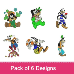 Goofy Embroidery design pack by Method Man Designs | EmbroideryDesigns.com