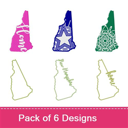 New Hampshire Embroidery design pack by Crafty Little Nodes