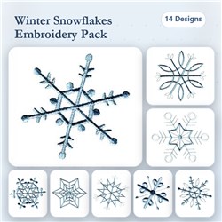 Bluework Snowflakes