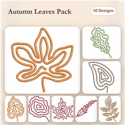 Autumn Leaf Doodle Pack