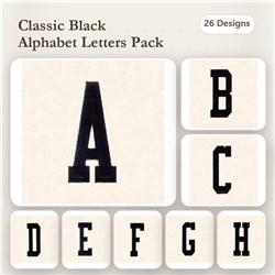 3" Applique Letters