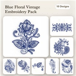 Fall Jacobean Paisley Bluework Toile