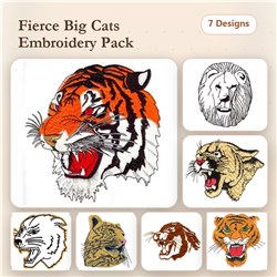 Ferocious Big Cat Heads
