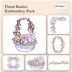 Floral Basket Set 5