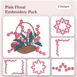 Floral Basket Set 8