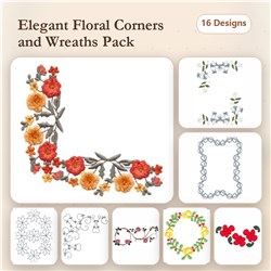 Floral Corners & Borders