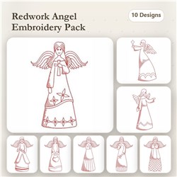 Redwork Angels 3
