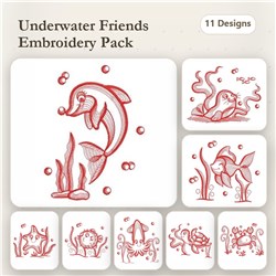 Redwork Under the Sea