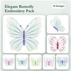 Rippled Gradient Butterfly