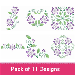 Embroidery Scissors – Floral – Purple Moose Designs