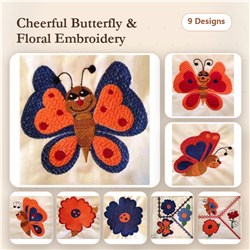 Crazy Quilt Butterflies