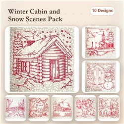 Winter Village Scenes