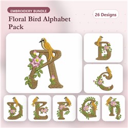 Bird Elegance Alphabet