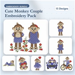 Cute Valentine Monkey