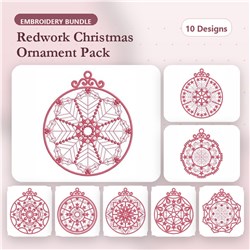 Ornament Redwork