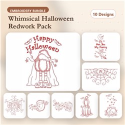 Redwork Halloween
