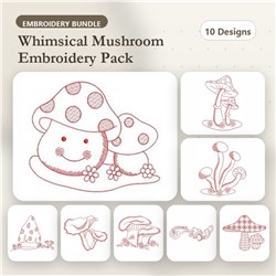 Redwork Mushroom