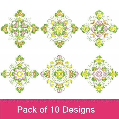 Floral Quilt Blocks 3