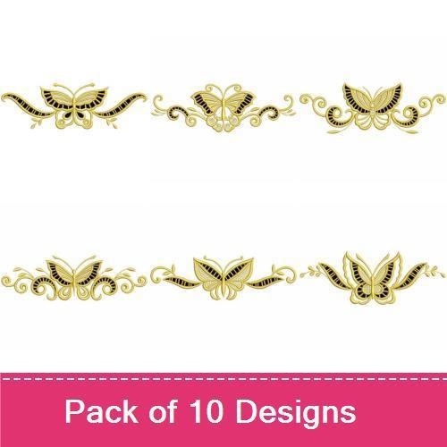 Cutwork Butterfly Borders